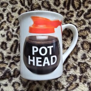 White and Orange Coffee Mug